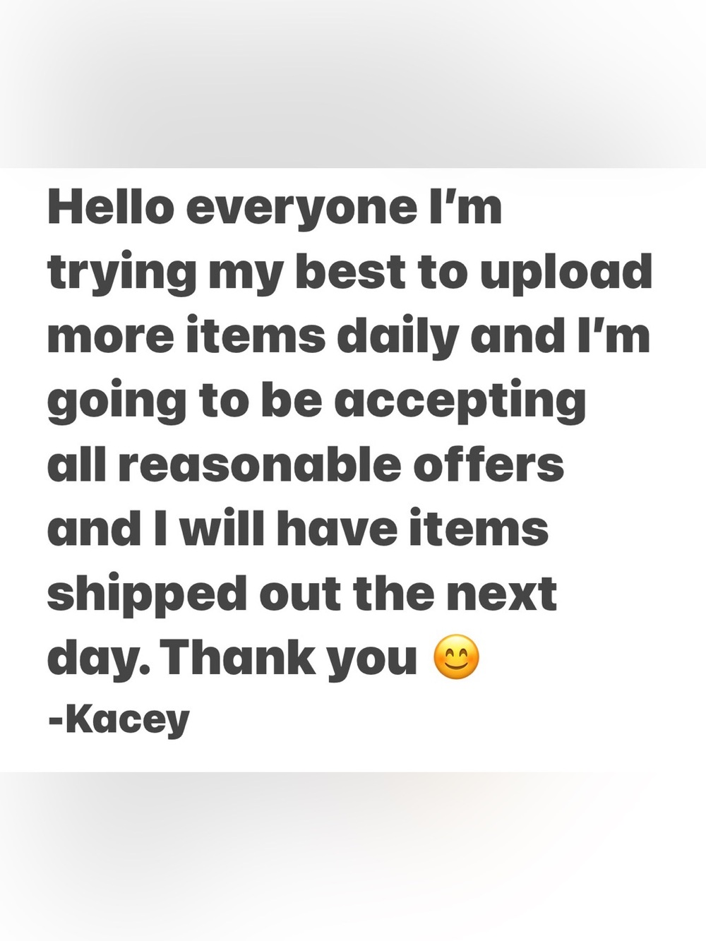 Closet Clear Out